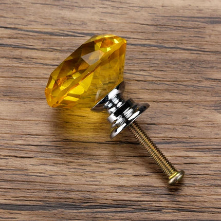 Diamond Shape Crystal Furniture Knob