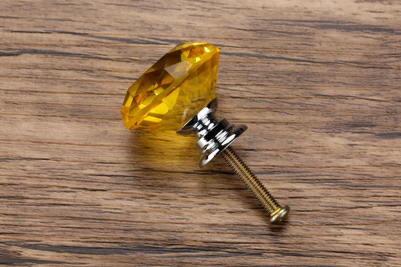 Diamond Shape Crystal Furniture Knob