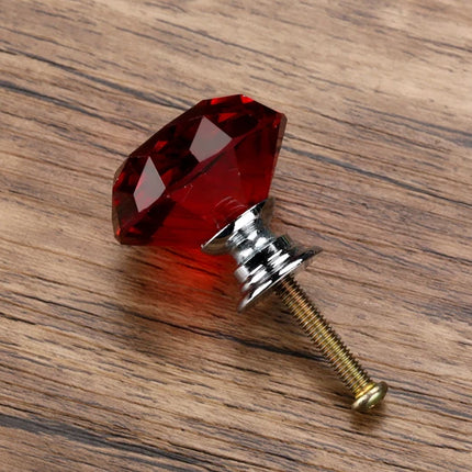 Diamond Shape Crystal Furniture Knob