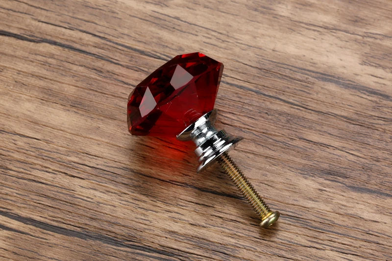 Diamond Shape Crystal Furniture Knob