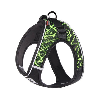 Reflective anti-pull dog harness