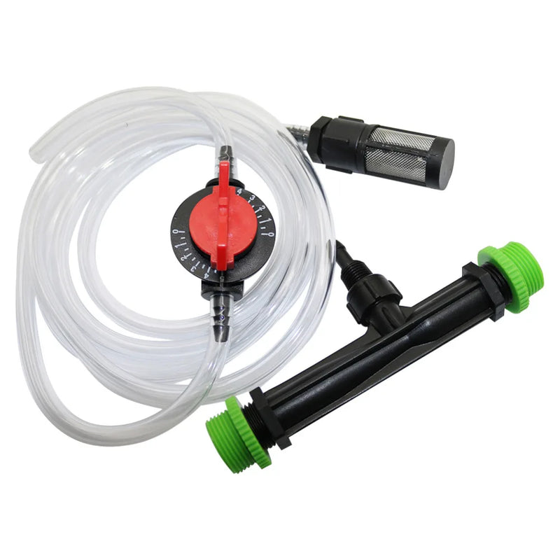 Kit de inyector de fertilizante venturi para riego en invernaderos 1/2" a 3/4"Accesorios de jardinería