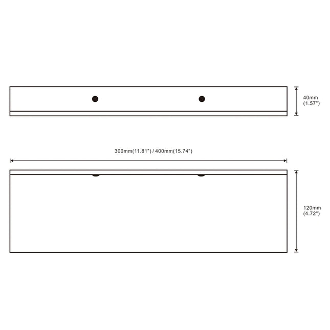 Etagère murale 30-50cm