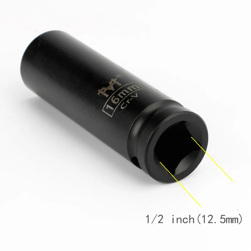 Vaso largo 1/2" para llave de impacto profundos métricos 10-38mmLlaves de vasoHardware > Tool Accessories > Tool Sockets