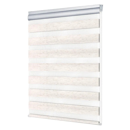 Double Layer Zebra Roller Blind in Neutral Colors