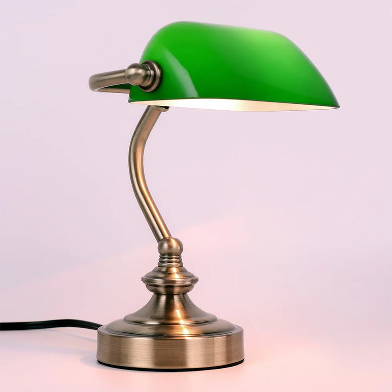 Mini lámpara de escritorio retro con protección ocular, luz LEDLámparas de mesa
