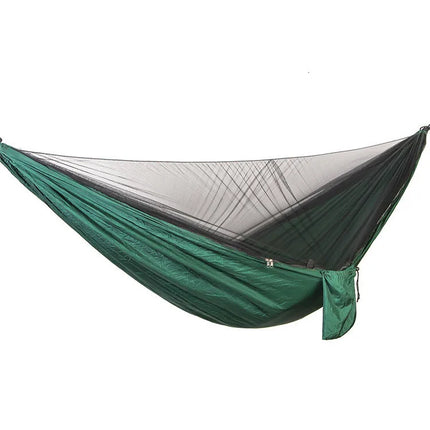 Lightweight, easy-to-install hammock with mosquito net, 290x140cm