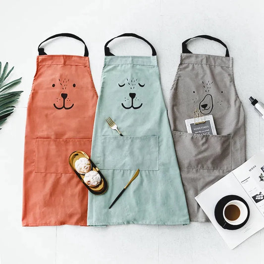 Cartoon Bear Aprons for Kids and Adults