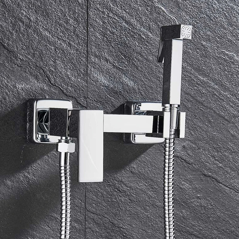 Grifo bidé de cromo con mezclador de agua fría y calienteGrifosHardware > Plumbing > Plumbing Fixture Hardware & Parts > Toilet & Bidet Accessories > Bidet Faucets & Sprayers > Bidet Faucets