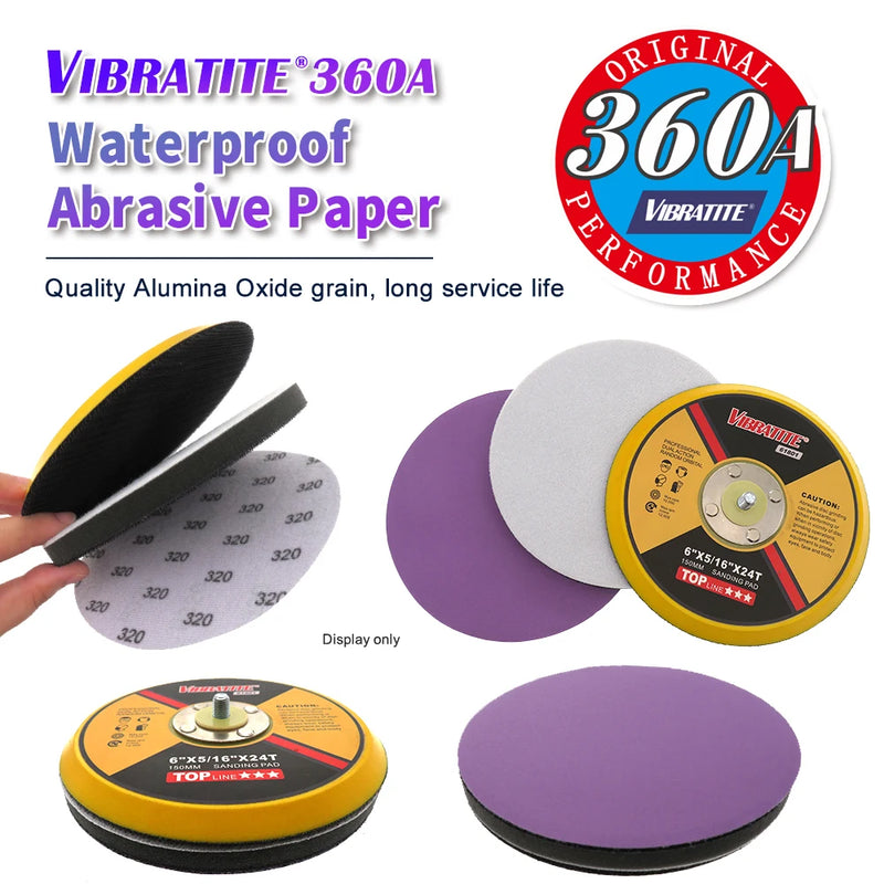 Discos de lijado de 6 pulgadas con gancho y bucle para lijadora orbital 150mmLijasHardware > Tool Accessories > Sanding Accessories > Sandpaper & Sanding Sponges > Sanding Pads