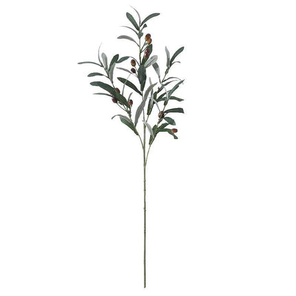 Artificial olive branch with decorative fruits