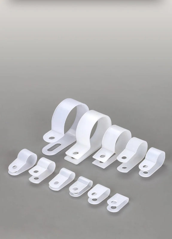 Clips de plástico organizadores de cables pack 100 unidadesBridasElectronics > Electronics Accessories > Cable Management > Cable Clips