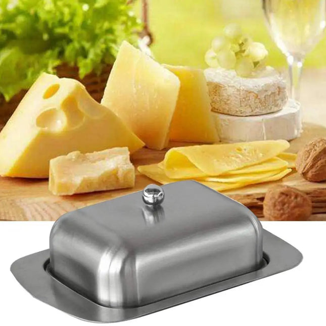 Stainless Steel Butter Tray with Lid