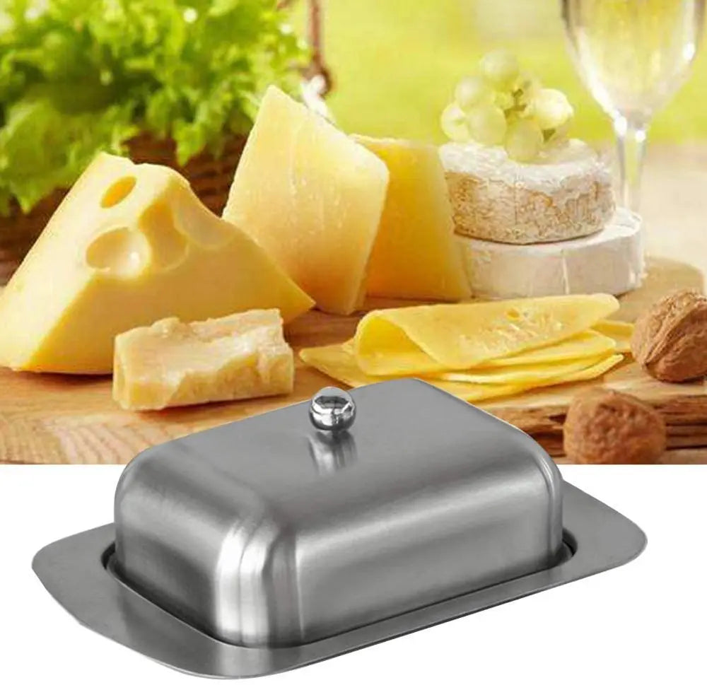 Stainless Steel Butter Tray with Lid