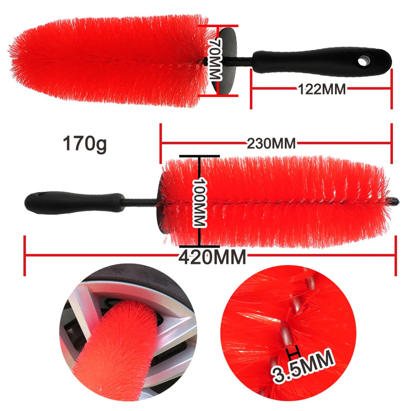 Cepillo de lavado de ruedas de 9.5 pulgadasCepillos