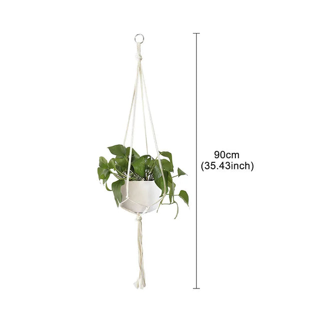 Support de pot de fleur suspendu en macramé d'intérieur et d'extérieur disponible en différents modèles