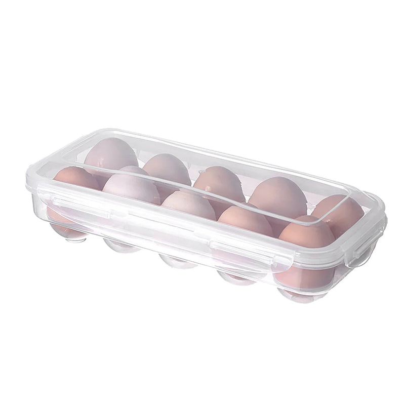 Caja de almacenamiento de huevos con tapa para neveraHueveras