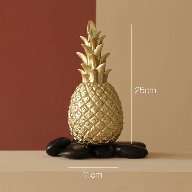 Figuritas de piña de resina