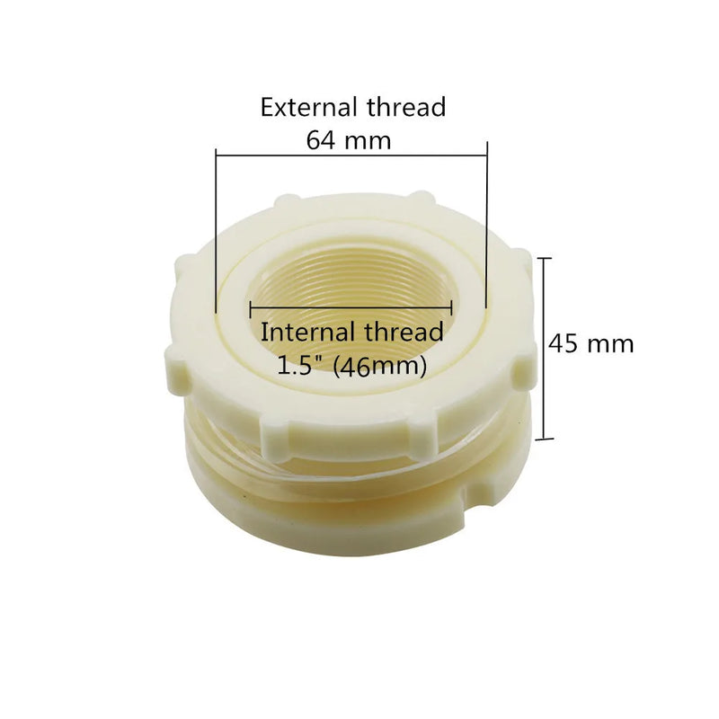 Conector de plástico ABS roscado para riego de jardín y acuariosRiego