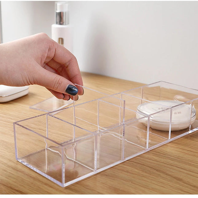 Clear acrylic cosmetic storage box