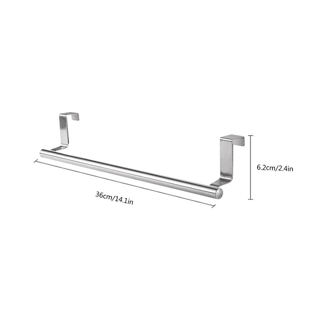 Porte-serviettes en acier inoxydable pour portes