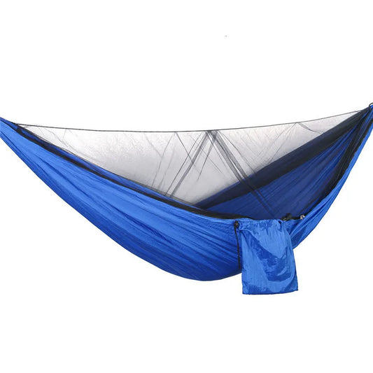 Lightweight, easy-to-install hammock with mosquito net, 290x140cm