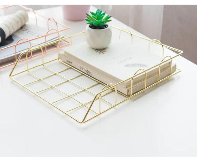 Metal Desk Organizer Tray