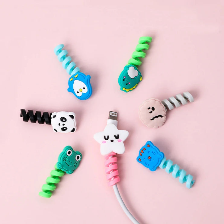 Cartoon charging cable protector