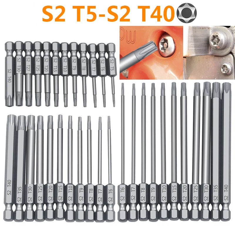 Juego de puntas de seguridad a prueba de manipulacionesDestornilladoresHardware > Tool Accessories > Drill & Screwdriver Accessories > Drill & Screwdriver Bits > Screwdriver Bits