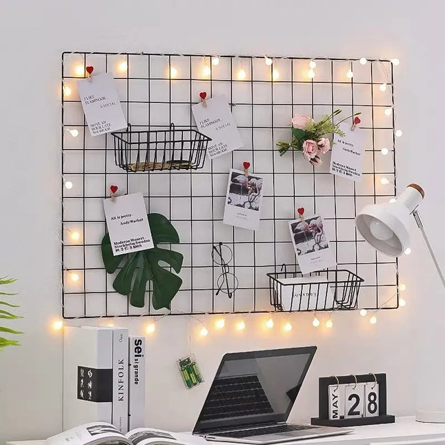 Metal Grid Hanging Shelf Kit