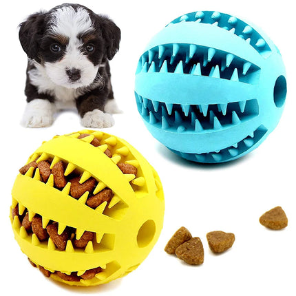 Rubber ball for dental cleaning for small dogs