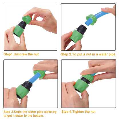 Juego de adaptadores para manguera con articulación