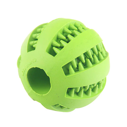 Rubber ball for dental cleaning for small dogs