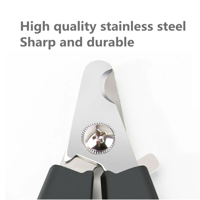 Professional Stainless Steel Pet Nail Clippers with Safety Guard