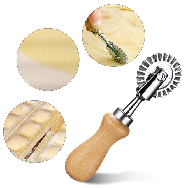 Cortador de masa con rueda dentada para pasta y raviolisCortadoresHome & Garden > Kitchen & Dining > Kitchen Tools & Utensils > Pizza Cutters