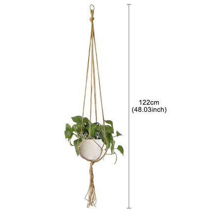 Support de pot de fleur suspendu en macramé d'intérieur et d'extérieur disponible en différents modèles