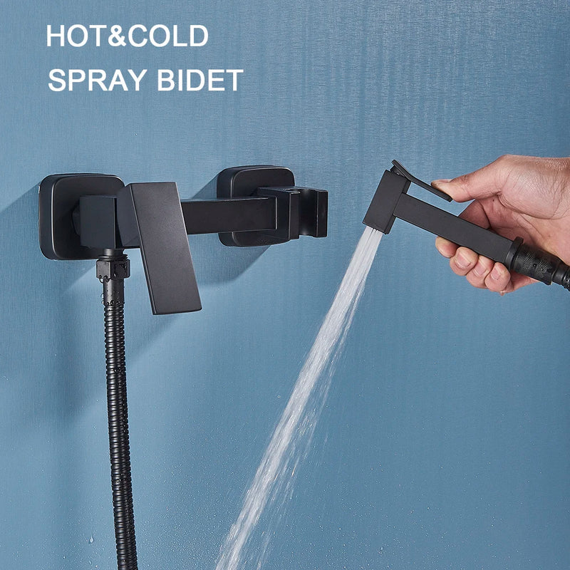 Grifo bidé de cromo con mezclador de agua fría y calienteGrifosHardware > Plumbing > Plumbing Fixture Hardware & Parts > Toilet & Bidet Accessories > Bidet Faucets & Sprayers > Bidet Faucets