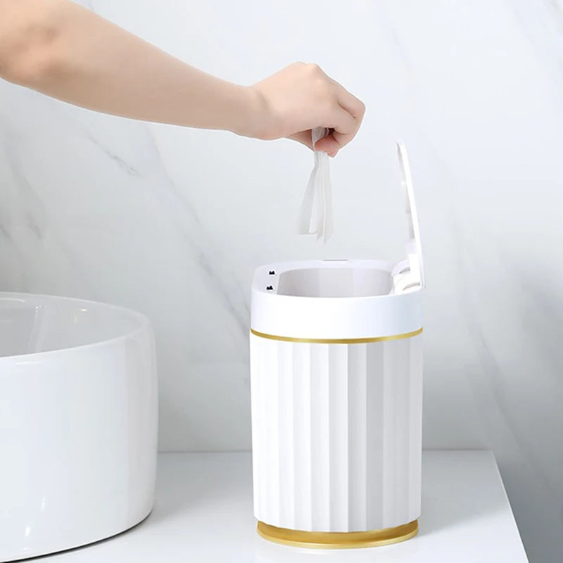 Papelera de tapa con sensor inteligente de 4LPapeleraHome & Garden > Household Supplies > Waste Containment > Trash Cans & Wastebaskets > Wastebaskets