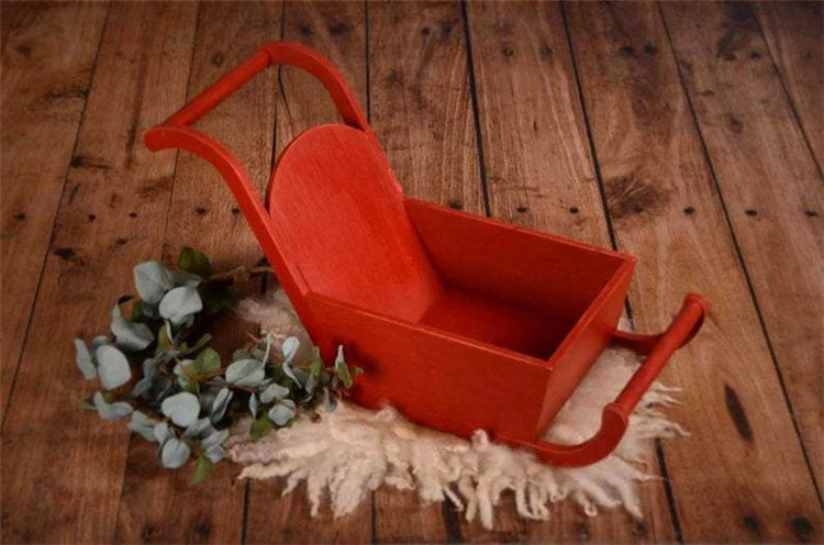 Christmas-themed Santa Claus sleighs, props for children's photo shoot