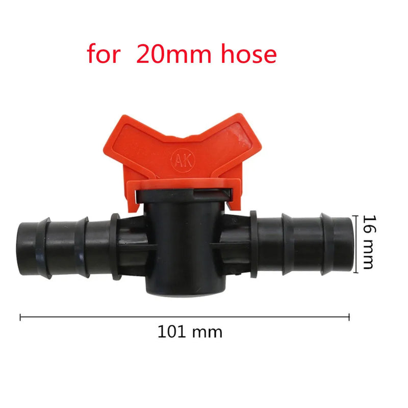Válvula de grifo para riego 16/20/25mm con conectores de mangueraManguerasHome & Garden > Lawn & Garden > Watering & Irrigation > Garden Hose Fittings & Valves > Garden Hose Valves