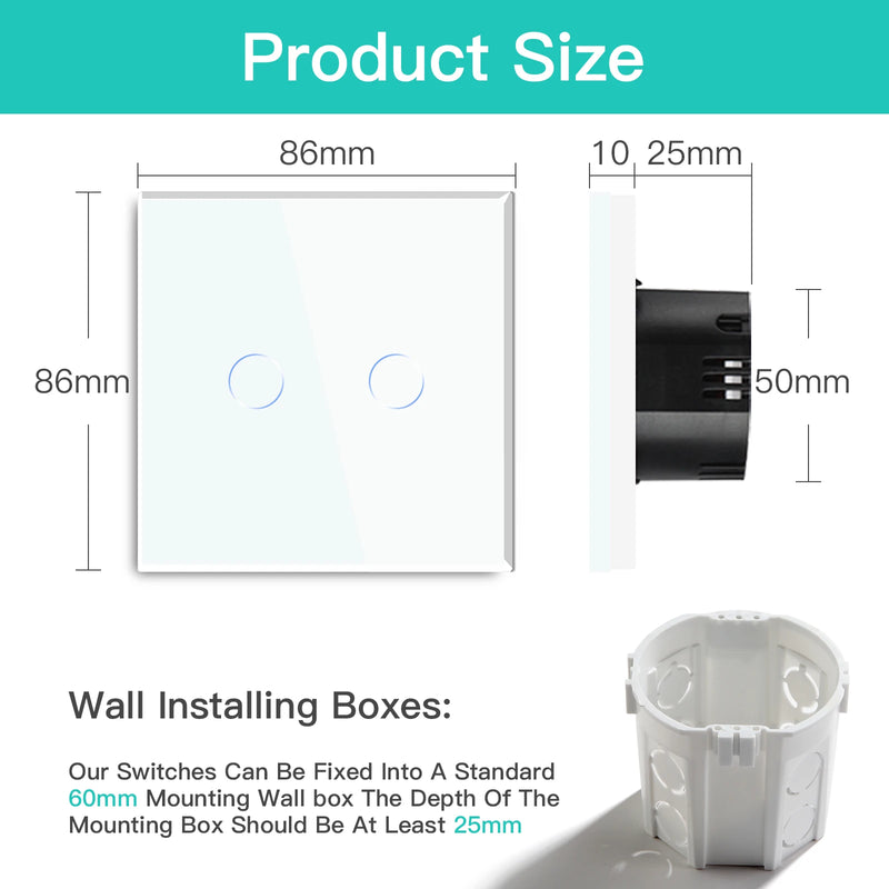 Interruptor de atenuación táctil estándar UEInterruptores