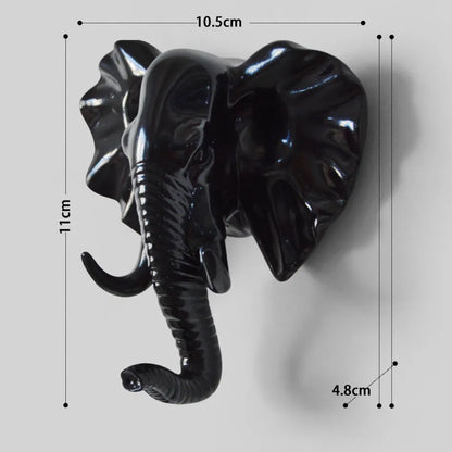 Cabeza de elefante 3D moderna de pared