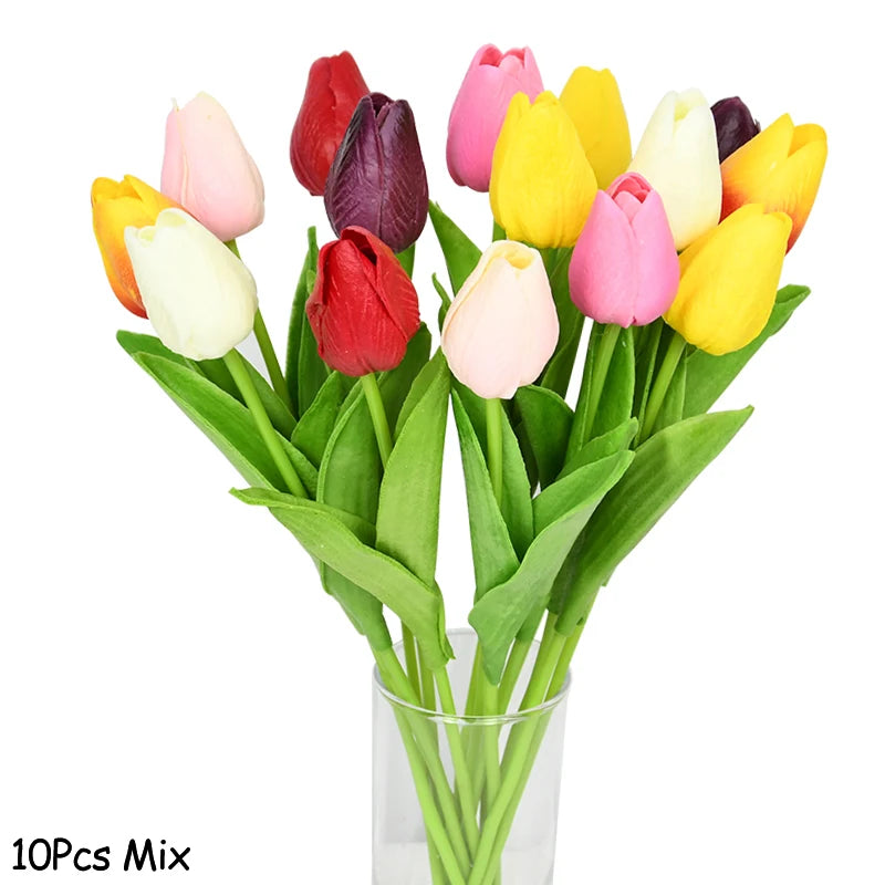 Tulipanes artificiales pack 10 unidadesFlores artificialesHome & Garden > Decor > Artificial Flora > Artificial Flowering Plants
