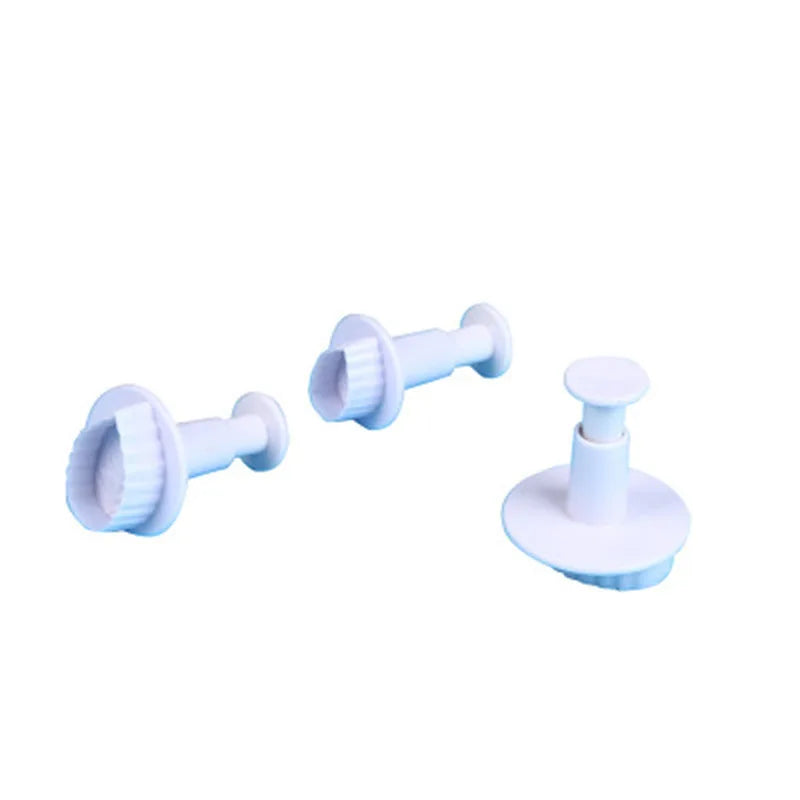 Cortadores de galletas en forma de hoja de rosa - Set de 3 piezasMoldes