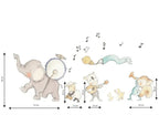 Musical band children's decorative vinyl | hand painted