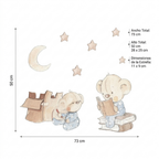 Children's decorative vinyl with hand-drawn drawings for children