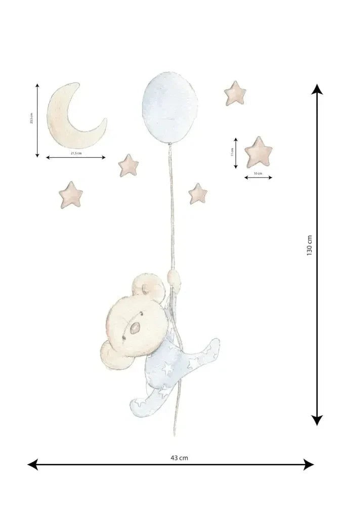 Vinilo decorativo infantil Balloon Boy | Pintado a mano