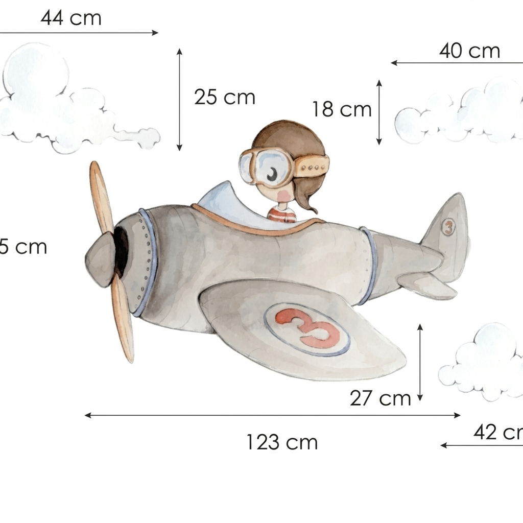 Children's decorative vinyl cuckoo aviator