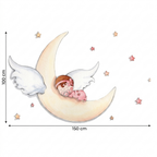 Sleeping on the Moon Children's Decorative Vinyl | For Kids