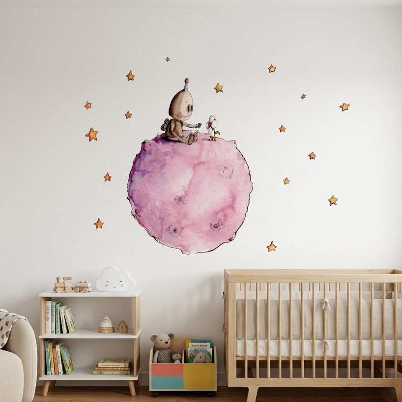 Botty on the planet decorative vinyl for children